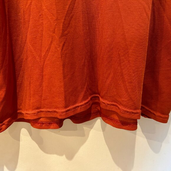 Patagonia Capilene Size L Large Short Sleeve T Shirt Men Orange Stretch - Picture 10 of 16